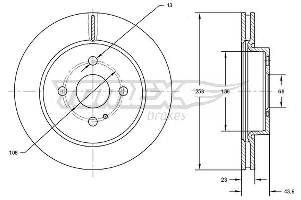 TOMEX Brakes Bremsscheibe